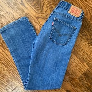 LEVI Girls Size 14 Straight Leg Jeans